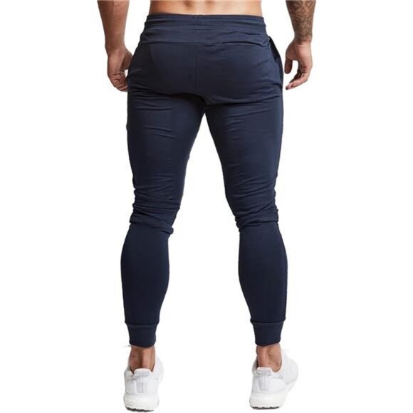 Men's Slim Joggers Pants for Gym Running and Bodybuilding Bottom Sweatpants - Picture 3 of 7
